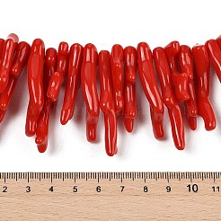Undurchsichtige Acryl-Perlenstränge aus Korallenimitat&nbsp;X-SACR-P033-01A-06