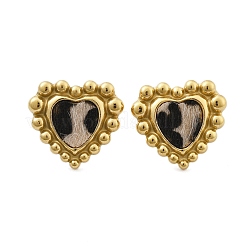 Orecchini a bottone in acciaio inossidabile 304 per donna&nbsp;EJEW-K268-15G