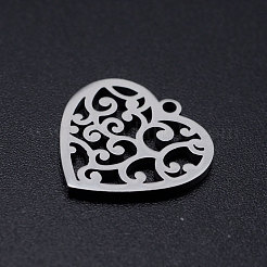 Pendentifs en acier inoxydable 201 anti-ternissement&nbsp;STAS-T046-JN254-1