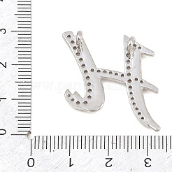 Pendentifs en laiton zircon cubique transparent&nbsp;CU-CBA8481-01P-H