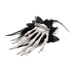 Fermagli per capelli in plastica a forma di coccodrillo con farfalla&nbsp;PHAR-M015-03