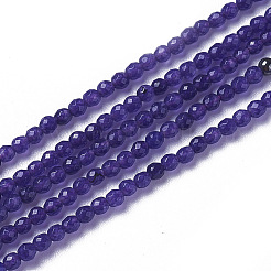 Natürliche weiße Jade perlen Stränge&nbsp;G-F596-46-3mm