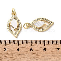 Colgante micropavé cubic zirconia de latón&nbsp;KK-B083-06G