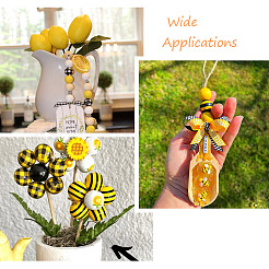 Kit de décorations en bois en forme d'abeille à faire soi-même&nbsp;DIY-KS0001-28