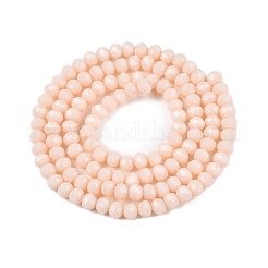 Opake einfarbige Nachahmung Jade Glasperlen Stränge&nbsp;EGLA-A044-P4mm-D05