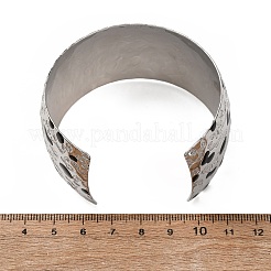 Bracelets manchettes en laiton martelé émaillé&nbsp;BJEW-A163-05P