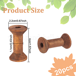 Bobines vides en bois pour fil&nbsp;TOOL-WH0125-54A