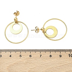 Pendientes colgantes de acero inoxidable 304 con revestimiento iónico (IP)&nbsp;EJEW-D350-02G