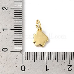 Emaille-Anhänger mit Zahnstangenbeschichtung aus Messing&nbsp;KK-Z056-49G