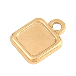 Cabochon-Fassungen für Anhänger aus Edelstahl 304&nbsp;STAS-D264-08A-G