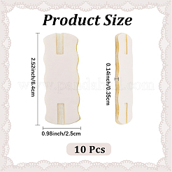 10 carte d'affichage anti-enroulement pour collier en similicuir avec laine&nbsp;AJEW-CL0002-96B