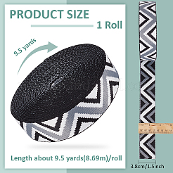 9.5 Yard Polyesterband im Ethno-Stil&nbsp;OCOR-WH0070-156A