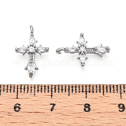 Ottone micro spianare pendenti zirconi&nbsp;KK-U056-33P
