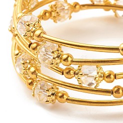 Bling Glasperlen Wickelarmband&nbsp;BJEW-JB07746-04