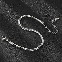 304 Edelstahl-Seilkettenarmbänder für Damen&nbsp;LS-BJEW-Q051-04P