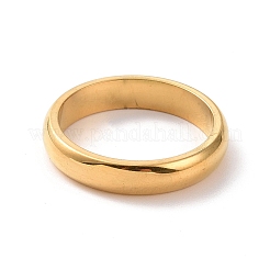 201 Edelstahl schlichter Bandring für Damen&nbsp;RJEW-I089-51G