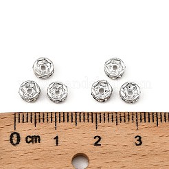 Messing Strass Zwischen perlen&nbsp;RB-A014-Z5mm-01S-NF