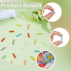 160pcs 10 Farben transparente Acrylperlen&nbsp;TACR-SC0002-75
