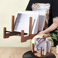 Musikplatten-Organizer aus Holz&nbsp;ODIS-WH0043-181