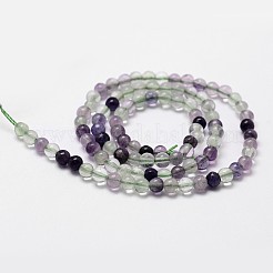 Filamenti di perline naturali fluorite&nbsp;LS-G-D840-56-4mm-AB