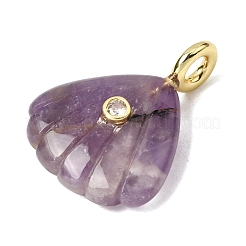 Natürliche Amethyst geschnitzte Anhänger&nbsp;G-C282-05F