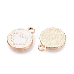 Pendentifs d'émail en alliage&nbsp;ENAM-Q002-01G-01