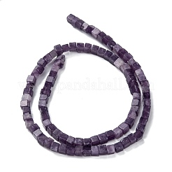 Natürliche Lepidolith / lila Glimmer Steinperlen Stränge&nbsp;G-F631-K14