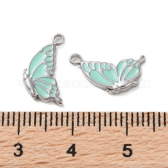 304 Edelstahl mit Emaille-Anhängern&nbsp;STAS-L022-400P-01