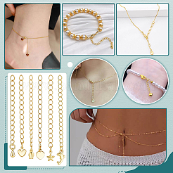 30 pz 6 stili estremità in ottone con catene&nbsp;FIND-PH0060-20