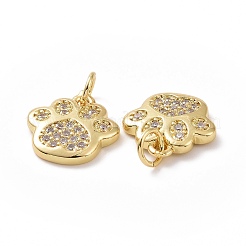 Breloques en laiton avec zircone cubique&nbsp;ZIRC-I062-34G