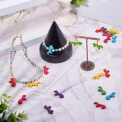 10 pièces de perles turquoise synthétiques&nbsp;G-TADJ0001-01C