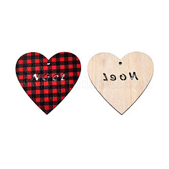 Weihnachtsthema einseitig bedruckte große Holzanhänger&nbsp;WOOD-N005-93-B01