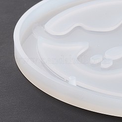 Moules de statue en silicone pour pendentif fantôme&nbsp;DIY-E049-02
