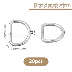 20 Stück Eisen-D-Ringe&nbsp;IFIN-DC0001-10