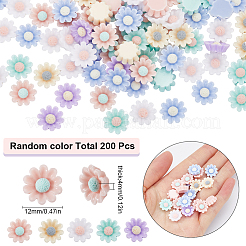 200 Stück undurchsichtige Harz-Decoden-Cabochons&nbsp;RESI-SC0003-38