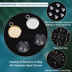 DIY Rohling Kuppel Ohrring Schmuckset&nbsp;DIY-UN0004-78