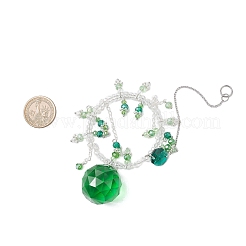 Attrape-soleil suspendus en forme de larme de verre&nbsp;HJEW-TA00413-01