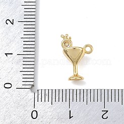 Ciondoli in ottone zirconi chiari micro pavé&nbsp;KK-G545-16G