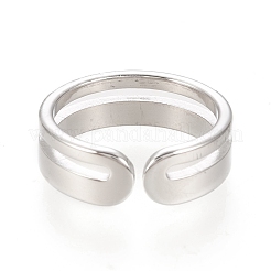 Anelli polsini in acciaio inossidabile 304&nbsp;RJEW-H129-01P