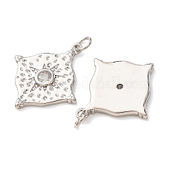 Pendentifs en zircone cubique clair en laiton&nbsp;CU-CBA2907-11P