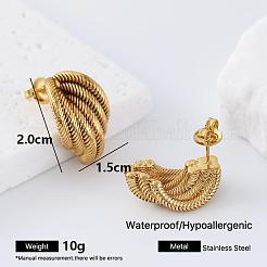 Geometrische Ohrstecker aus 304 Edelstahl für Damen&nbsp;LS-PP5518