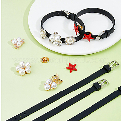 16 flache Silikonkordelarmbänder für Damen und Herren&nbsp;BJEW-FH0001-08