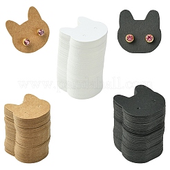 100 Stück Ohrring-Displaykarten aus Papier in Katzenform&nbsp;EDIS-YW0001-09A