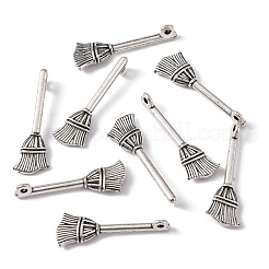 Stile tibetano pendenti in lega di zinco di scopa&nbsp;TIBEP-R334-317AS-RS