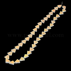 Transparentes perles de verre de galvanoplastie brins&nbsp;EGLA-C002-AB01