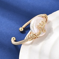 Offene Manschettenringe aus Messing&nbsp;RJEW-D344-03G