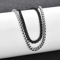 Mehrreihige Panzerkettenarmbänder aus 304er Edelstahl für Männer und Frauen&nbsp;BJEW-Q038-03