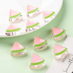 Perles acryliques émail transparent&nbsp;TACR-S155-001E