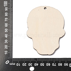 Grands pendentifs en bois imprimés Halloween&nbsp;LS-WOOD-I016-01G