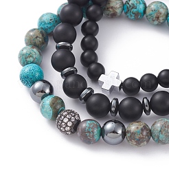 Set di bracciali unisex elasticizzati&nbsp;BJEW-JB04844